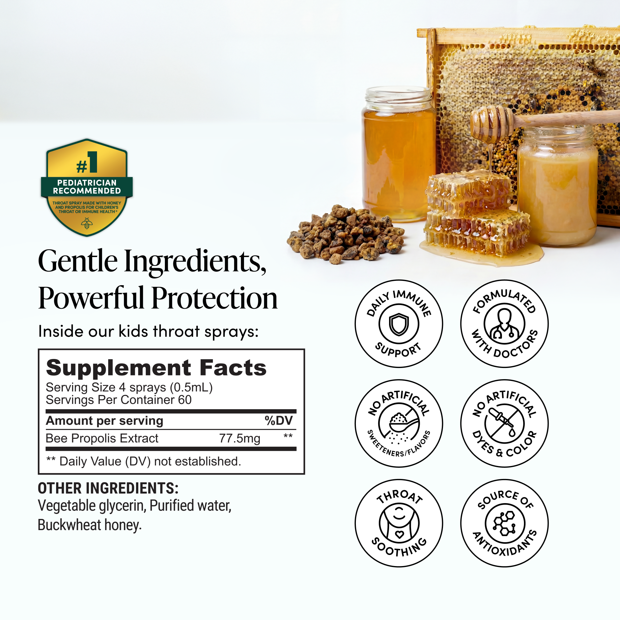 Product packaging with ingredients and supplement facts on a white background