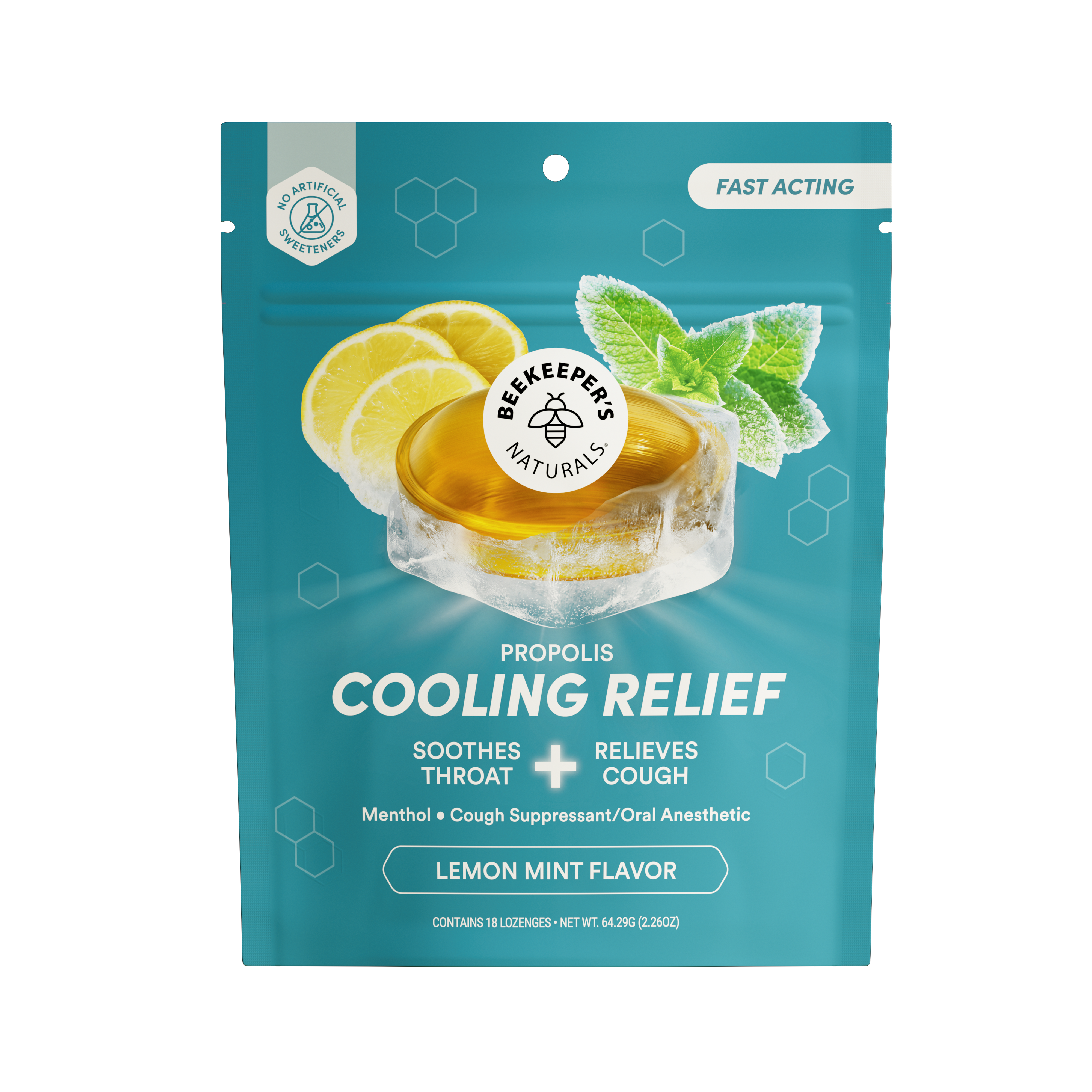 Lemon Mint Cooling Relief Lozenges