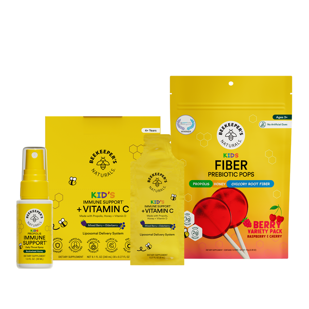 Beefeater's Natural health and wellness products including a spray, bottle, and package on a white background.