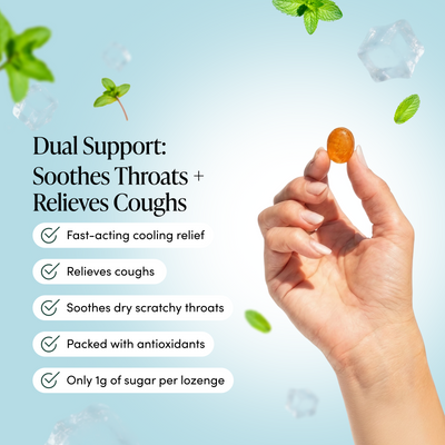 Lemon Mint Cooling Relief Lozenges