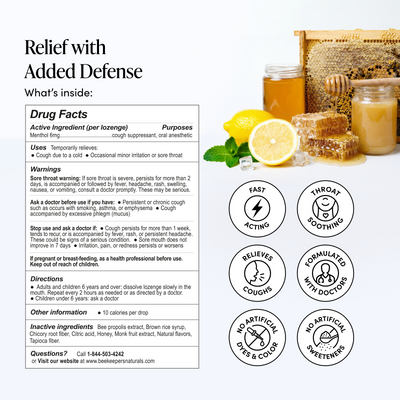Lemon Mint Cooling Relief Lozenges