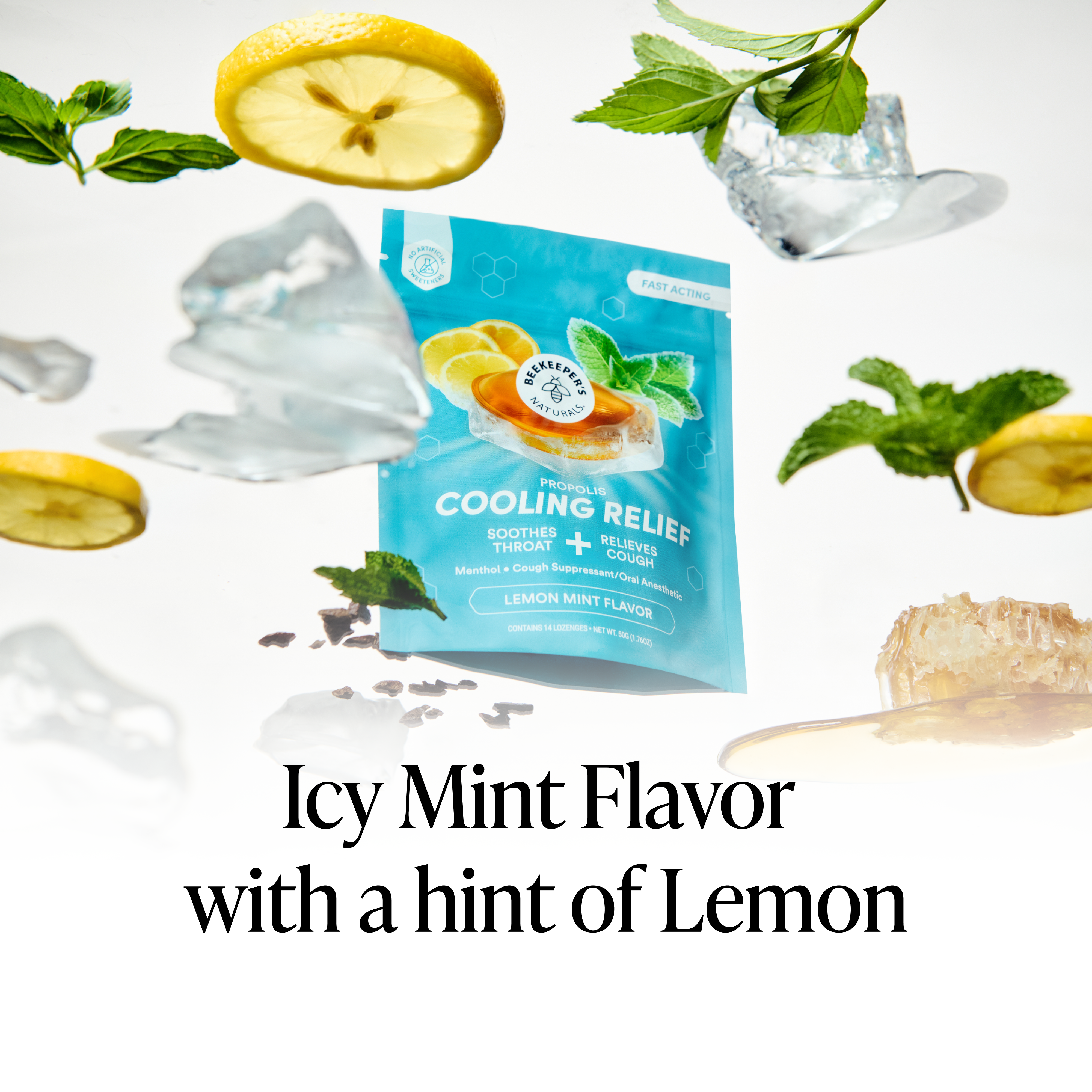 Lemon Mint Cooling Relief Lozenges