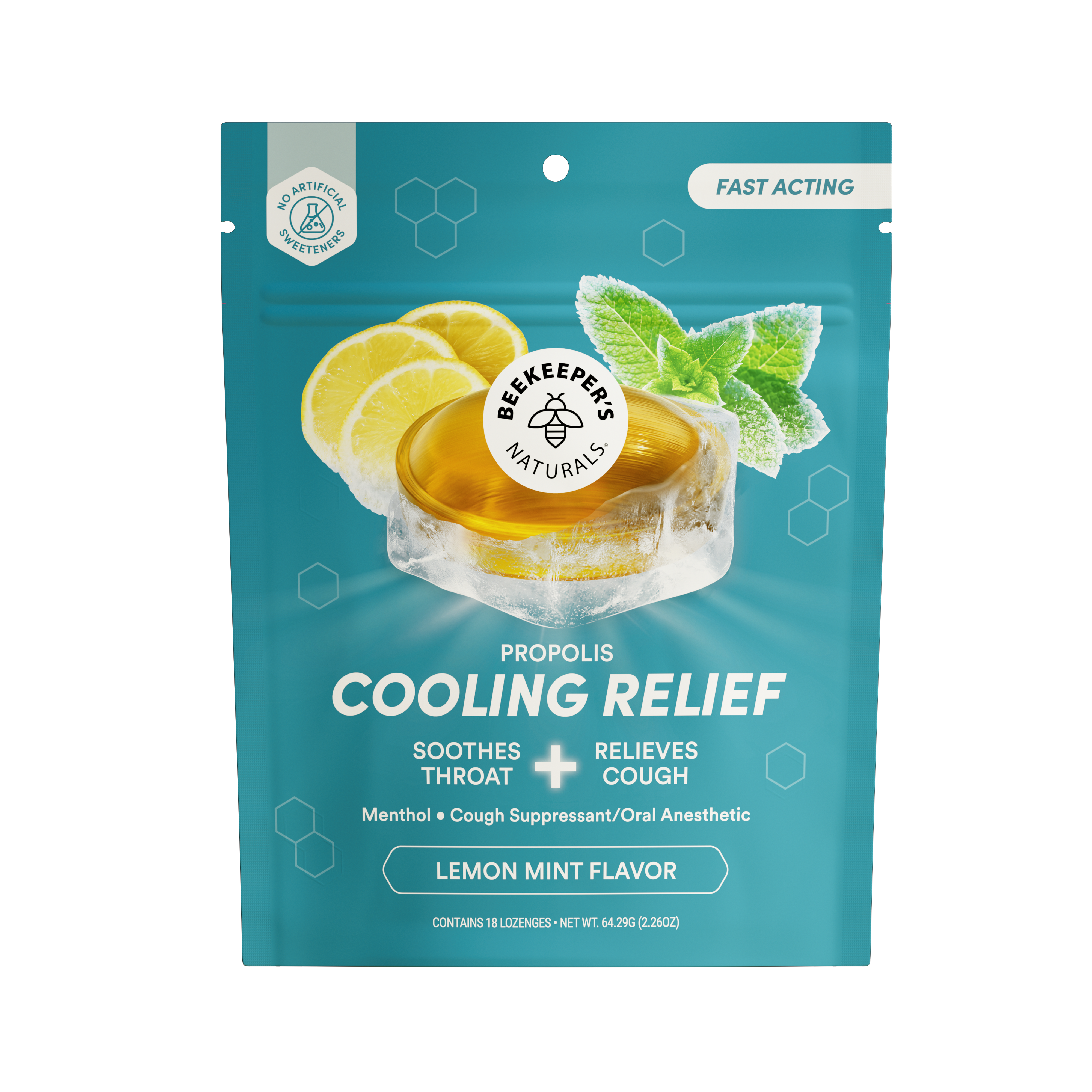Lemon Mint Cooling Relief Lozenges