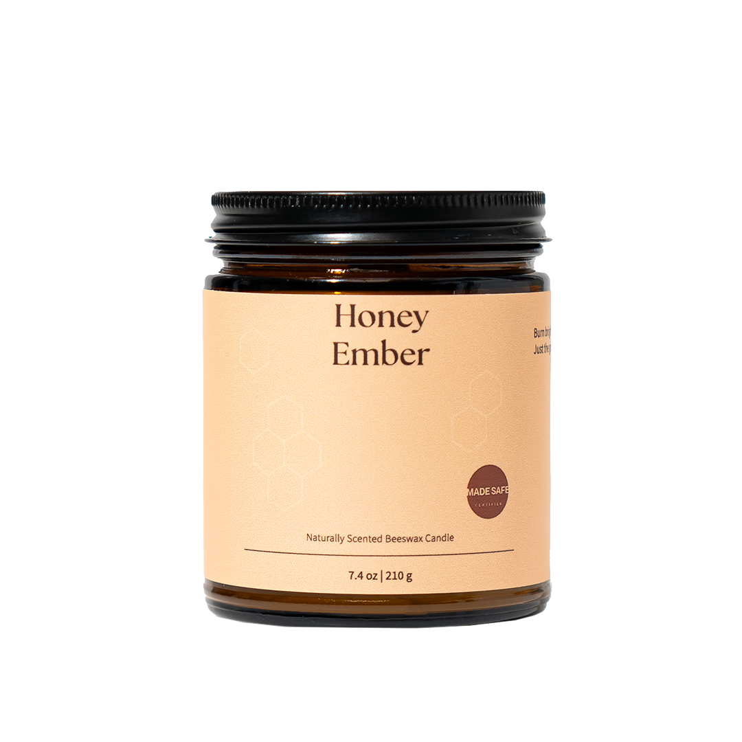 Honey Ember Beeswax Candle