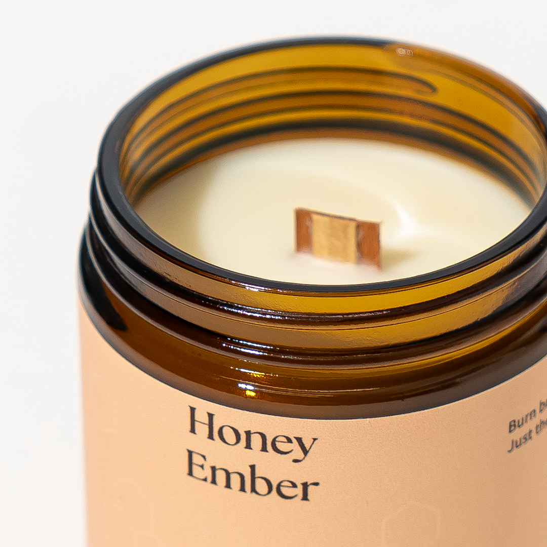 Honey Ember Beeswax Candle