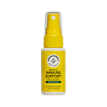 Yellow spray bottle labeled 'Beekeeper's Naturals Immune Support' on a white background