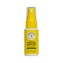 Front view of Propolis Immune Support throat spray bottle with yellow label, Beekeeper’s Naturals logo, Wildflower Honey and 1.0 fl oz