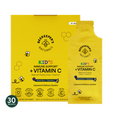 Kid's Immune Support + Vitamin C Product Packaging. Front of pack view