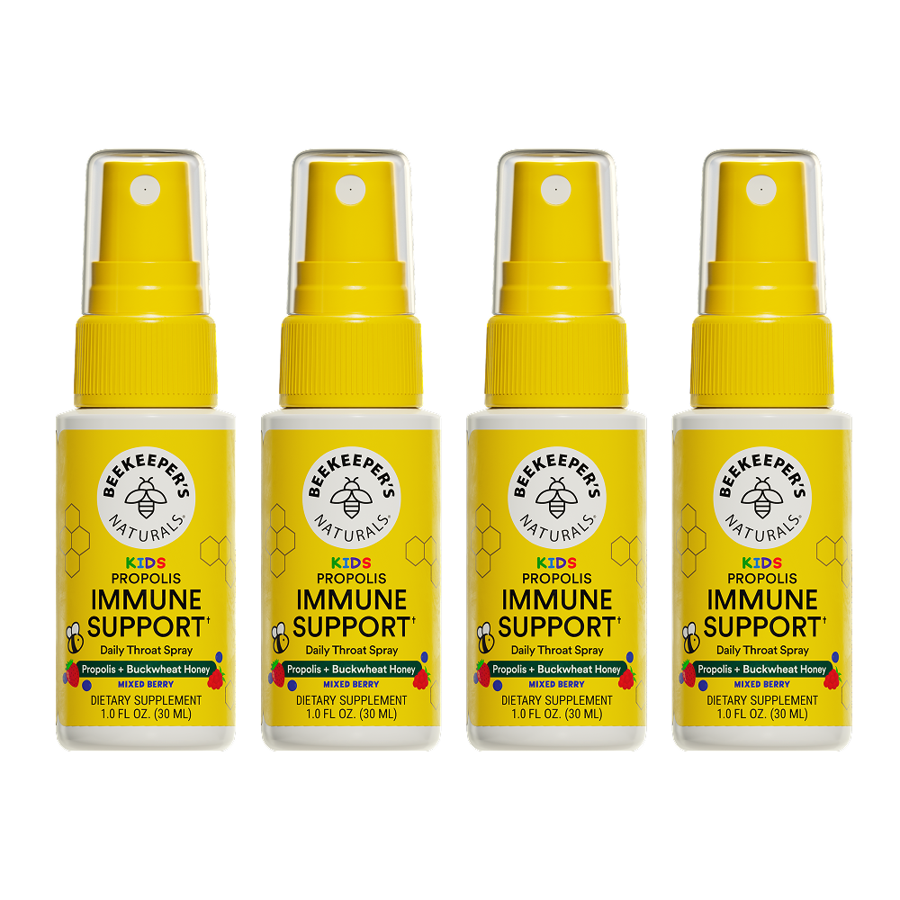 Kid's Mixed Berry Propolis Immune Support Throat Spray (4 Pack)