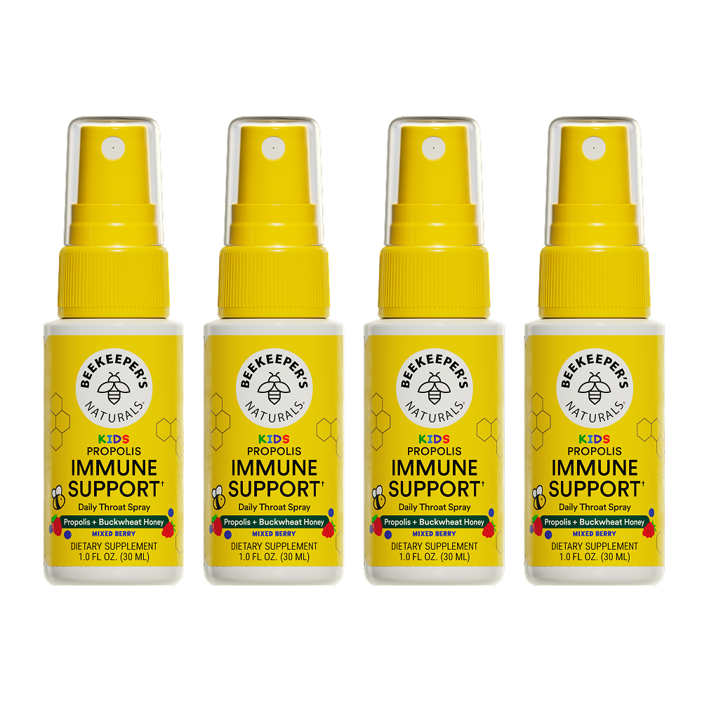 Kid's Mixed Berry Propolis Immune Support Throat Spray (4 Pack)