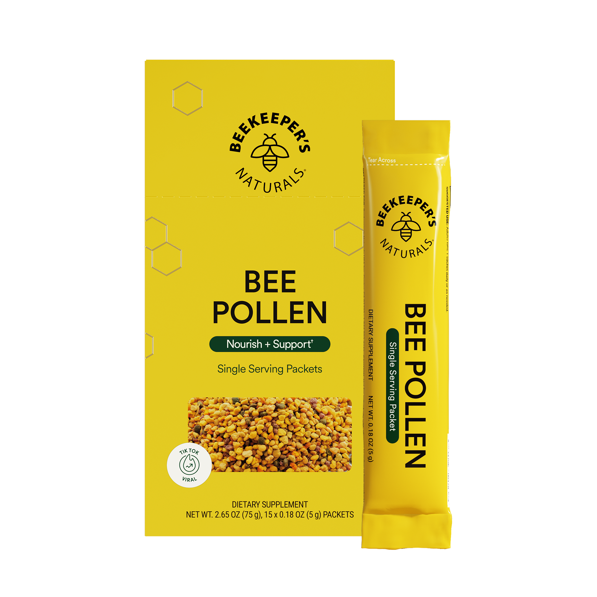 FOEVER BEE POLLEN 3本入 2箱 Bee Pollen Packets | Superfood Packets | Beekeeper's Naturals
