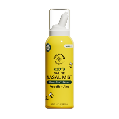 Kid's Saline Nasal Mist bottle, Winner of parent tested, parent approved award, for gentle, soothing congestion relief